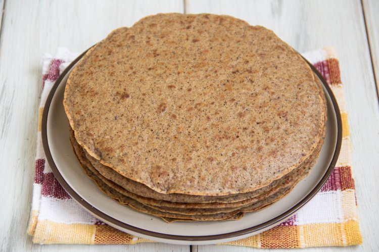 Leberkuchen aus Hühnerleber mit Milch