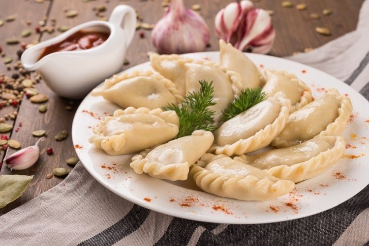 Wareniki mit Pfifferlingen