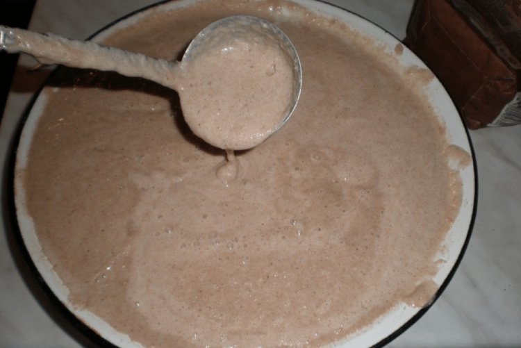 Pfannkuchenteig mit Buchweizenmehl