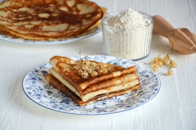 Pfannkuchenteig mit Haferflocken