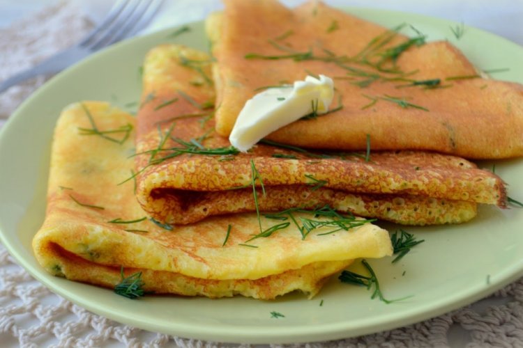 Pfannkuchenteig aus Maismehl