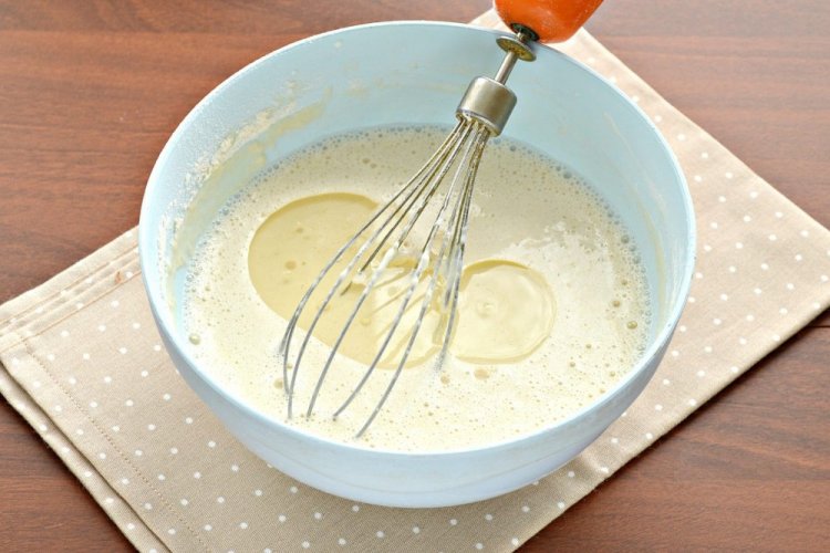 Pfannkuchenteig mit Milch