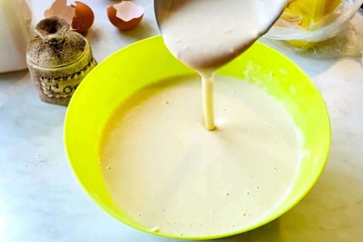 Pfannkuchenteig mit saurer Milch
