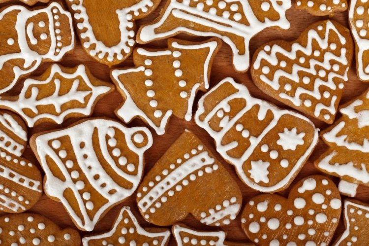 Lebkuchen mit Eiweißglasur