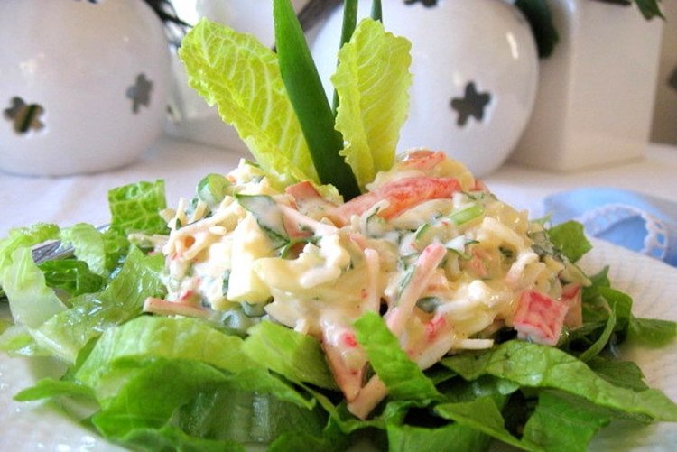 Krabbensalat mit Äpfeln
