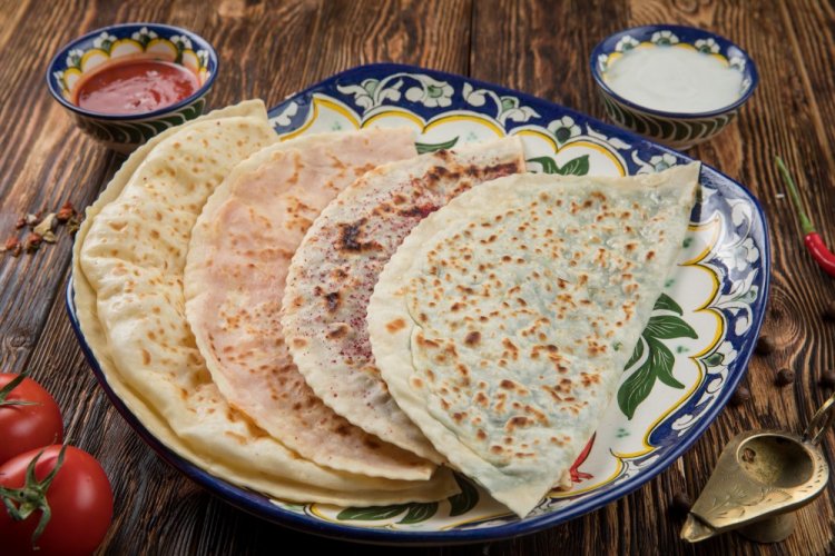 Qutab con champiñones