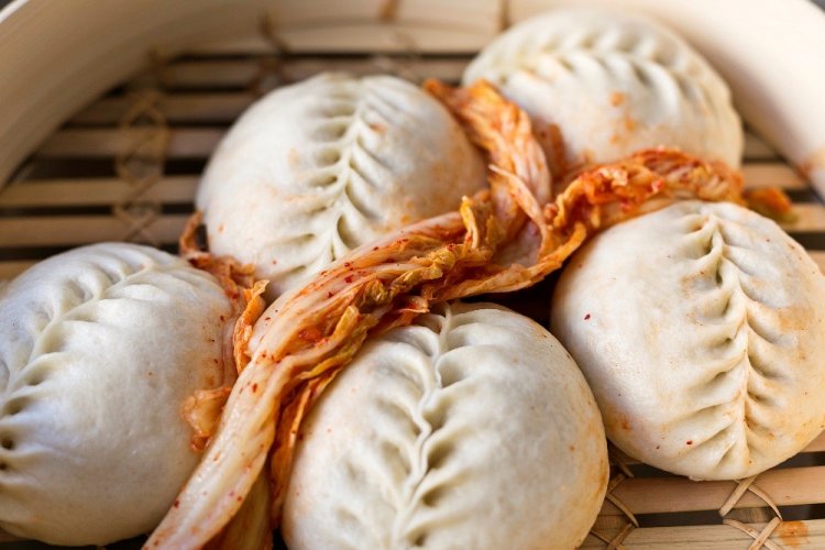 Schnelle Pyanse mit Kimchi