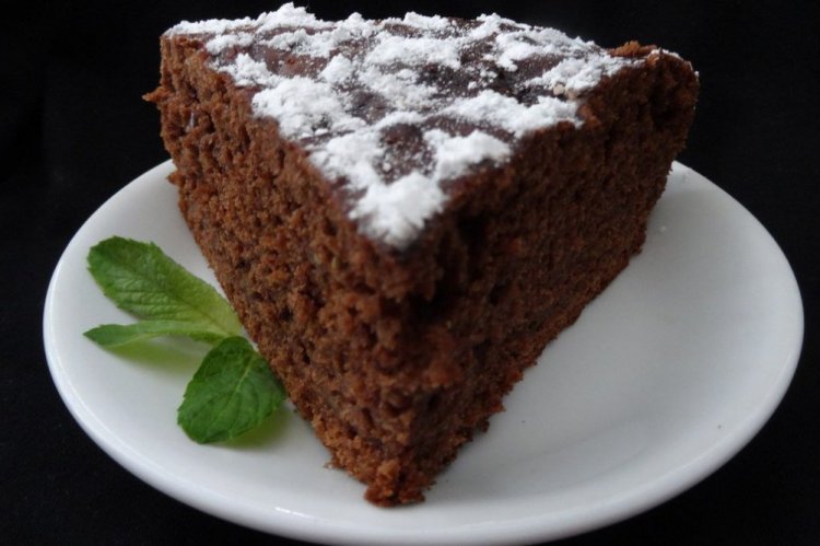 Pastel de chocolate con calabacín