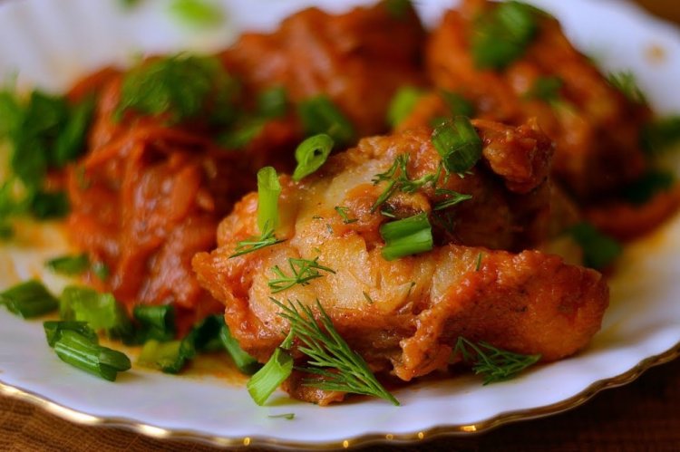Barsch in Tomatensauce aus dem Ofen