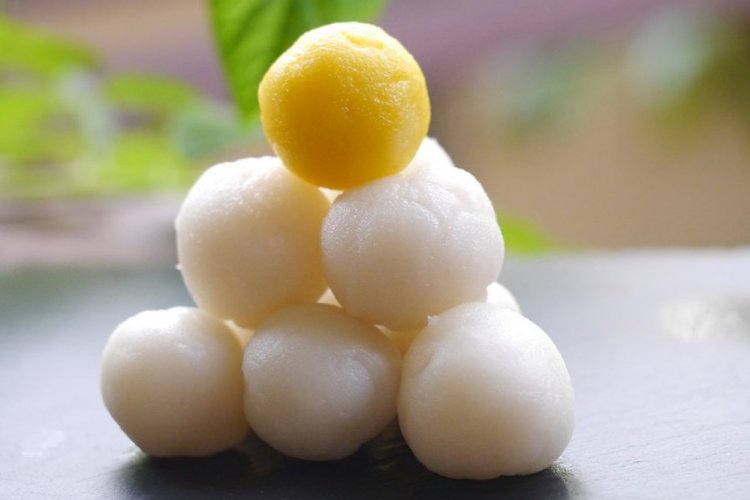 Süße Dango mit Tofu auf Wasserbasis