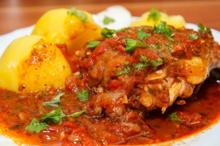 Chakhokhbili with Potatoes
