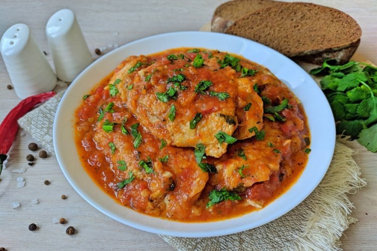 Chakhokhbili with Chicken Breast
