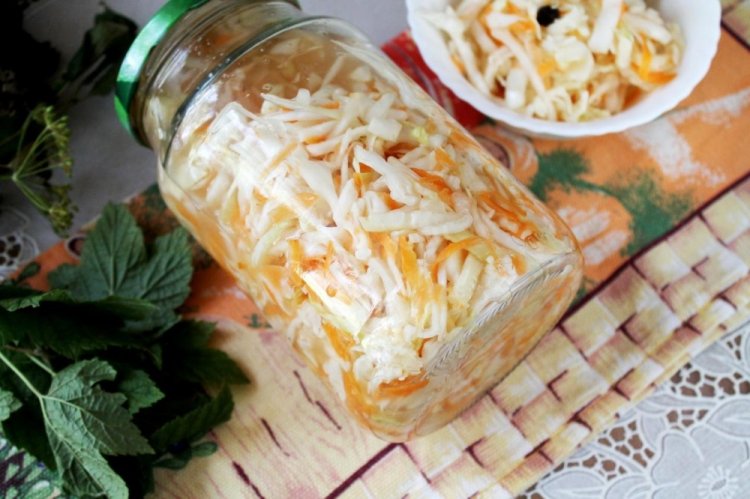 Sauerkraut für den Winter