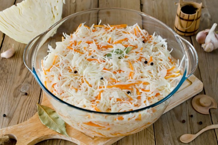 Sauerkraut mit Pflanzenöl