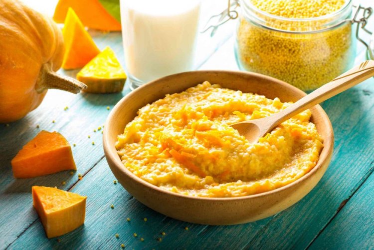 Millet Porridge with Pumpkin and Banana