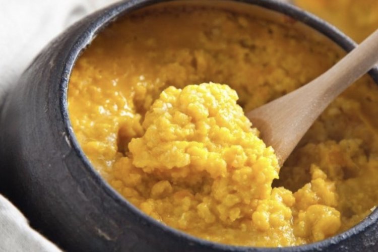 Millet Porridge with Pumpkin and Cheese