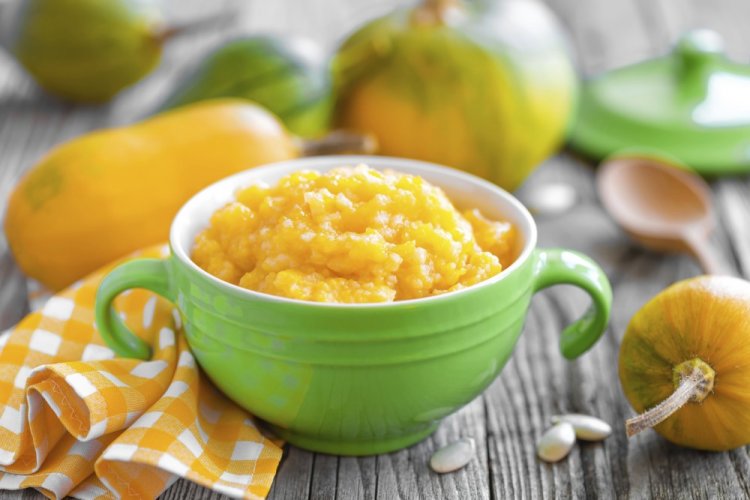 Millet Porridge with Pumpkin in Coconut Milk