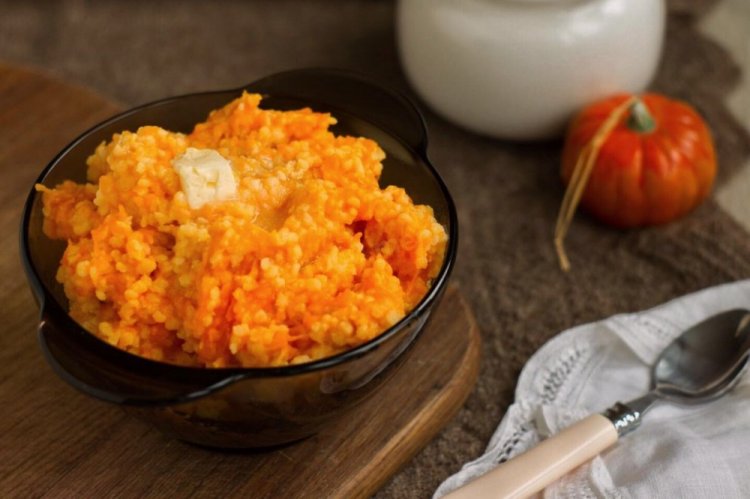 Millet Porridge with Grated Pumpkin