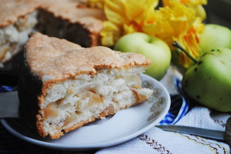 Tarta de manzana con harina de arroz
