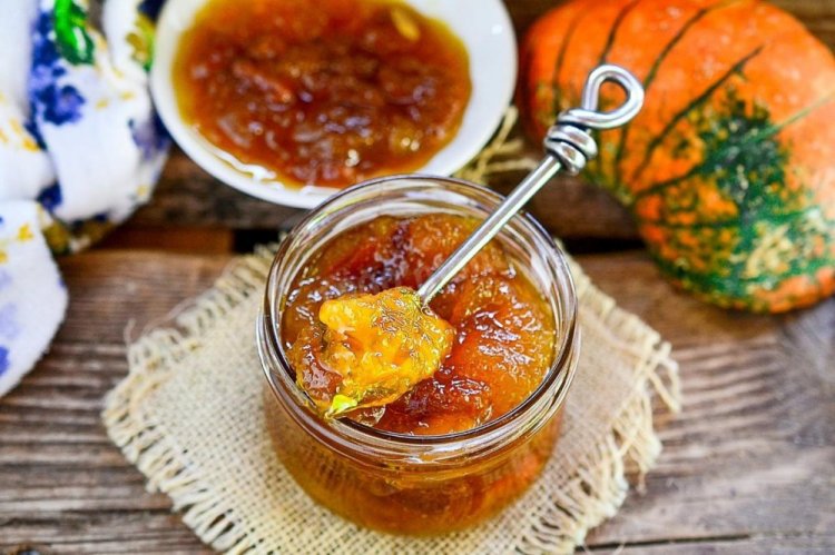 Pumpkin Jam with Dried Apricots and Prunes