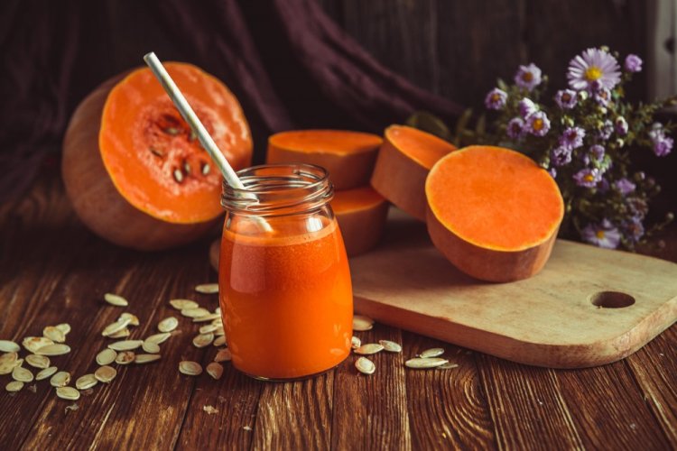 Pumpkin Juice with Pulp for Winter