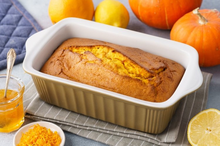 Bizcocho de calabaza con naranja
