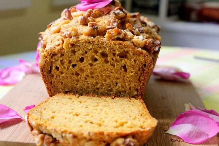 Bizcocho de calabaza con plátano