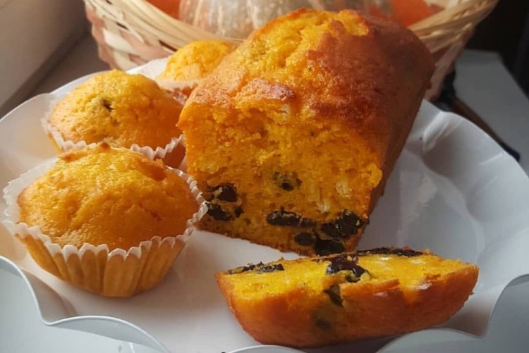Bizcocho de calabaza con requesón