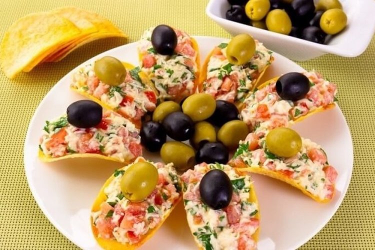Patatas fritas con salmón