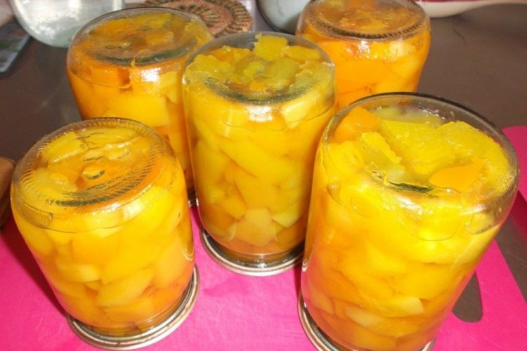 Compota de calabaza para el invierno