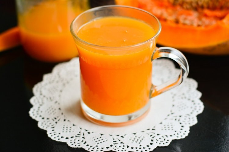 Zumo de calabaza de licuadora