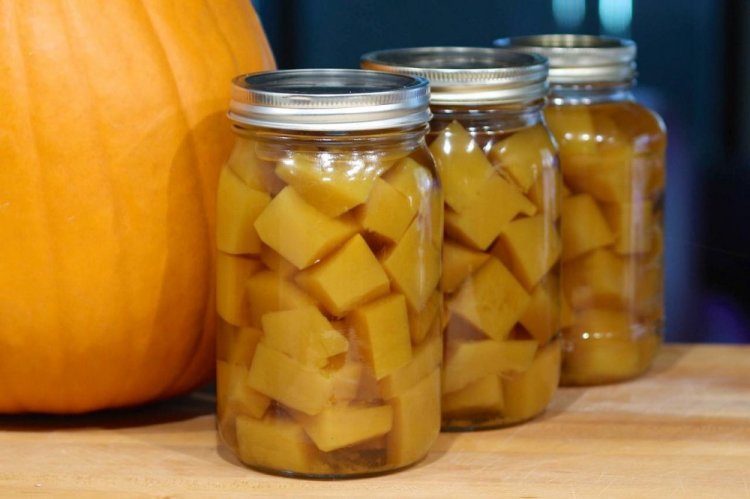 Calabaza encurtida para el invierno