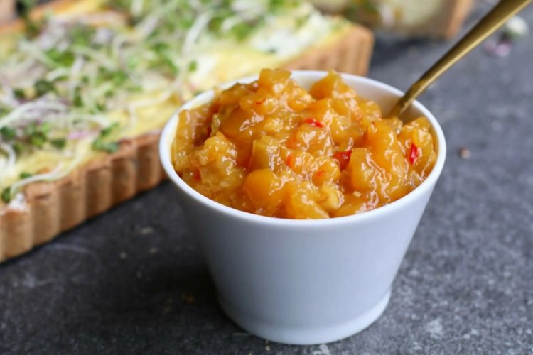 Chutney de calabaza para el invierno