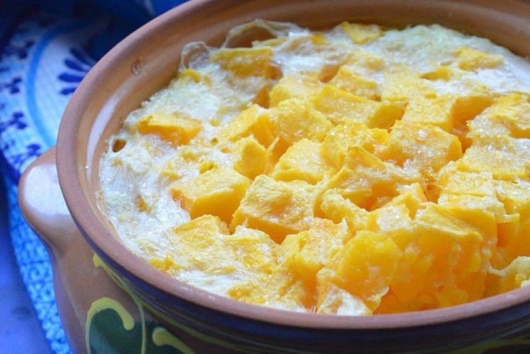 Pumpkin Rice Porridge in the Oven