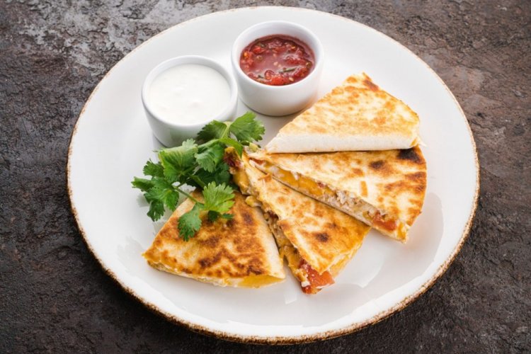 Quesadilla mit Hähnchen