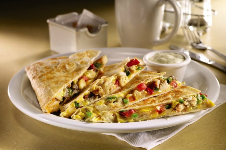 Quesadilla mit grünen Bohnen