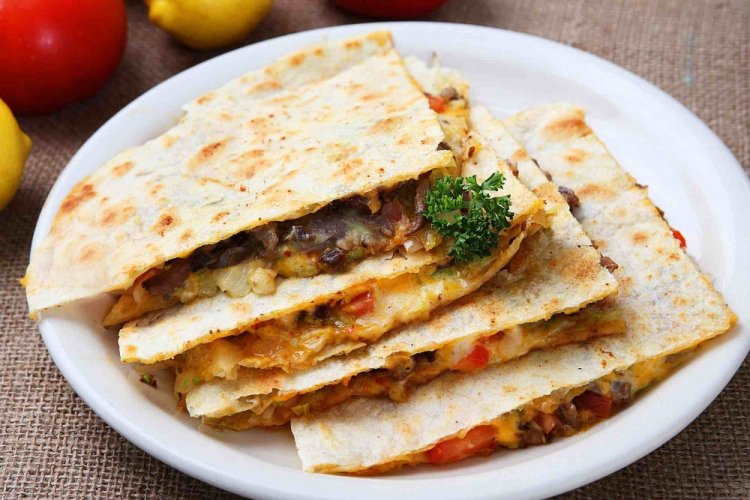 Quesadilla mit Pilzen