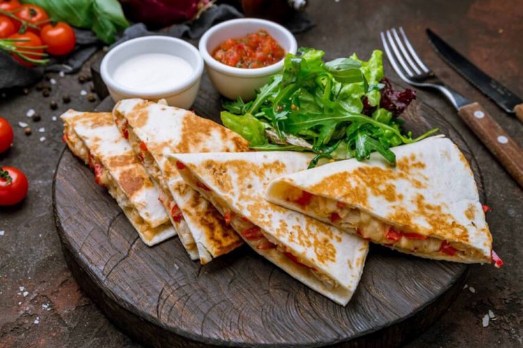 Quesadilla mit Muscheln