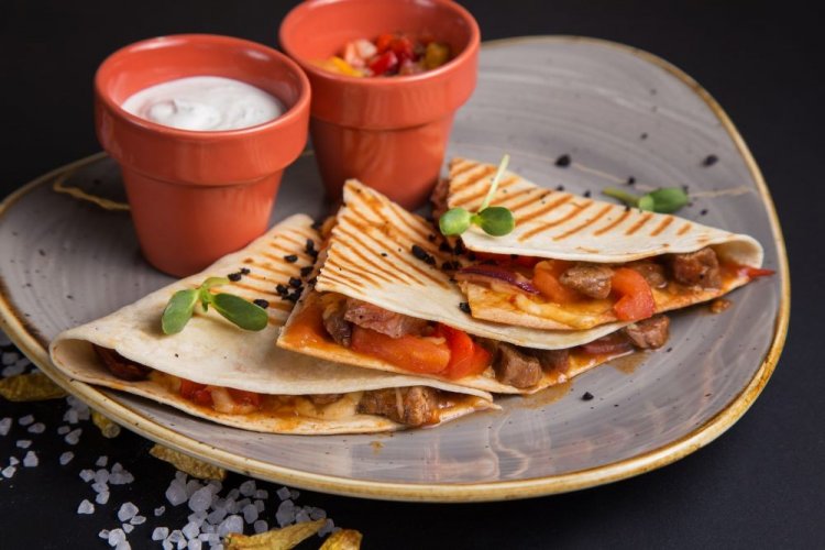 Quesadilla mit Rindfleisch