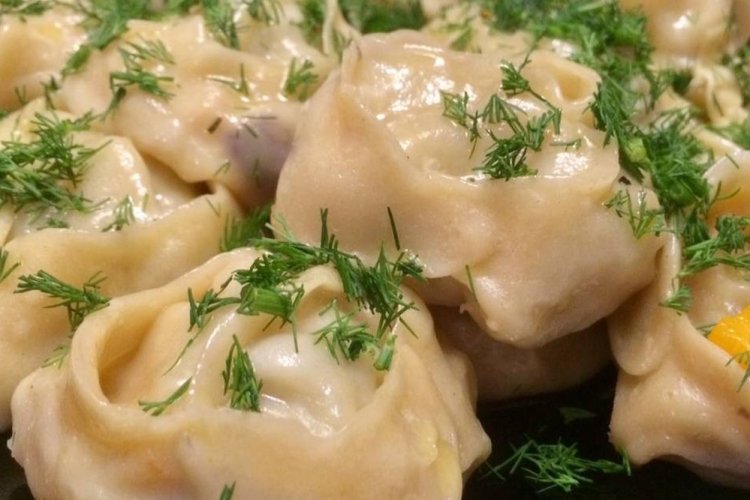 Manti de calabaza y champiñones