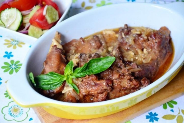 Baked Rabbit in Beer