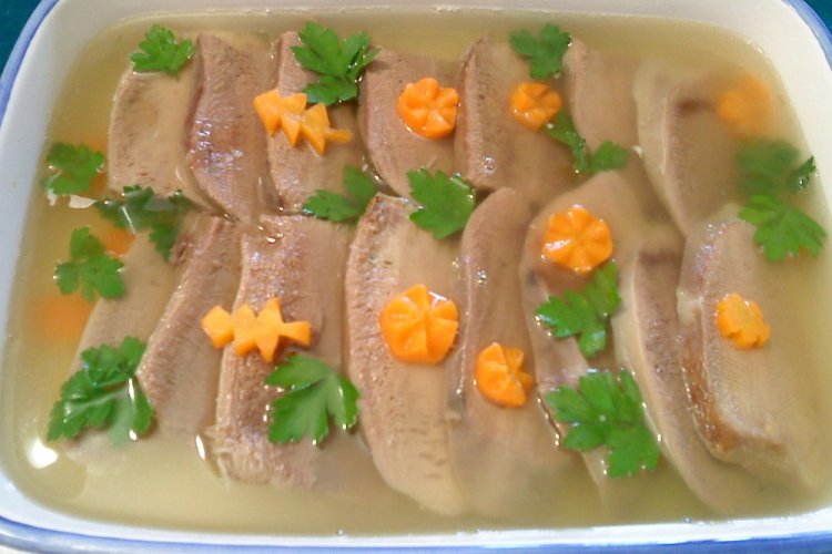 Aspic from Pork Tongue