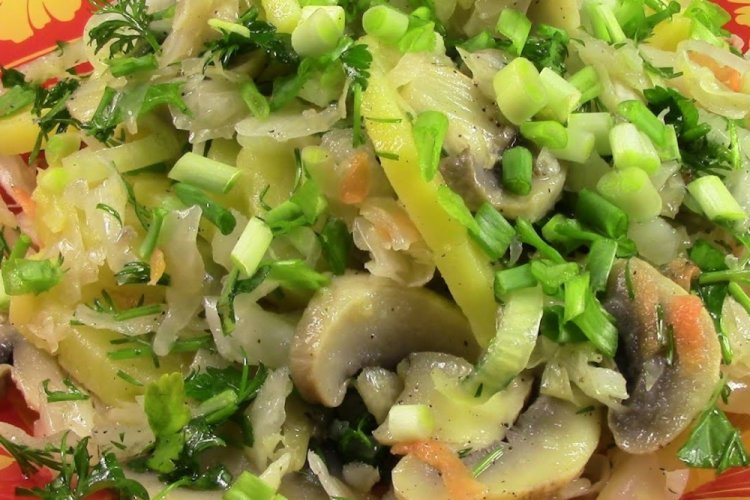 New Year's Salad with Sauerkraut