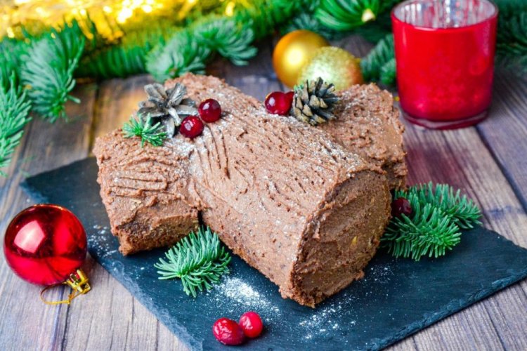 No-Bake Christmas Log