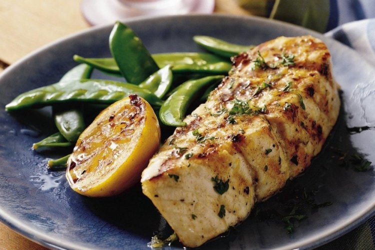 Heilbutt mit Zucker vom Grill