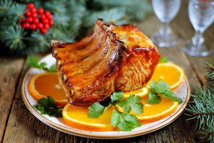 Schweinekotelett in Mandarinensauce