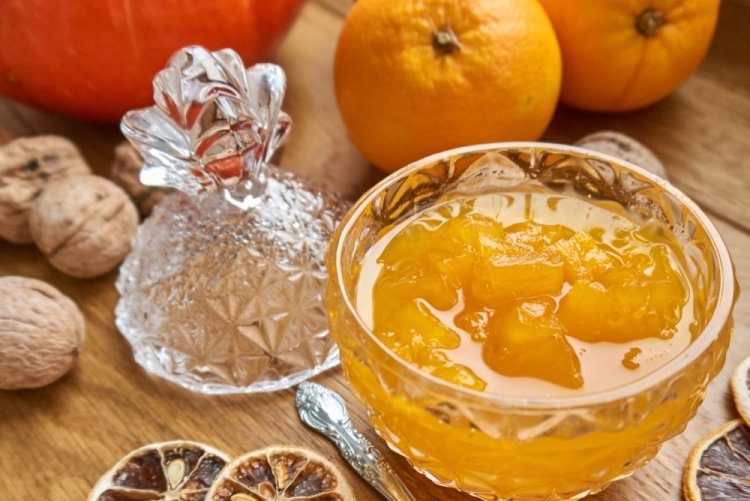 Mermelada clásica de calabaza con naranja