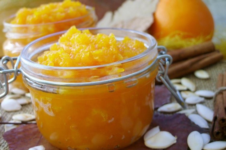 Mermelada de calabaza con naranja sin cocción
