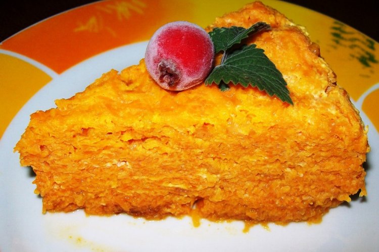 Pastel de zanahoria con leche
