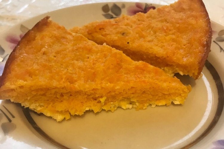 Pastel de zanahoria con plátano